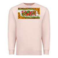 Pale Pink watermelon mom license plate Premium Sweatshirt - HRA Design Shop
