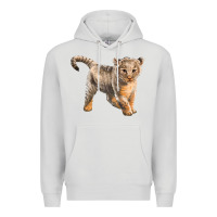 Dove Grey baby lion Premium Hoodie - LillyAllenDesigns