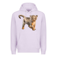 Lilac baby lion Premium Hoodie - LillyAllenDesigns
