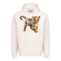 Pale Pink baby lion Premium Hoodie - LillyAllenDesigns