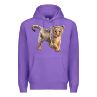 Purple baby lion Premium Hoodie - LillyAllenDesigns