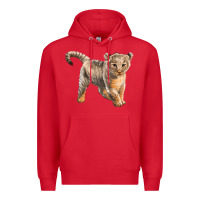 Red baby lion Premium Hoodie - LillyAllenDesigns