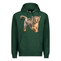 Sports Green baby lion Premium Hoodie - LillyAllenDesigns