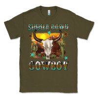 Army Green simmer down cowboy Classic Tee - texasbilliewilder