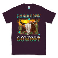 Plum simmer down cowboy Classic Tee - texasbilliewilder