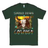 Sports Green simmer down cowboy Classic Tee - texasbilliewilder