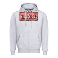 Heather Grey Xoxo cowhide and leopard Zipper Hoodie - RanaPortraitStore