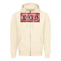 Sandshell Xoxo cowhide and leopard Zipper Hoodie - RanaPortraitStore