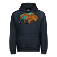 Navy bison Urban Hoodie - Jasminsmagicworld