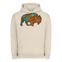 Pigment French Oak bison Urban Hoodie - Jasminsmagicworld