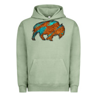 Pigment Oil Green bison Urban Hoodie - Jasminsmagicworld