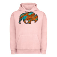 Pigment Salmon bison Urban Hoodie - Jasminsmagicworld