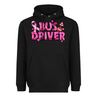 Black breast cancer bus driver Heavyweight Hoodie - texasbilliewilder