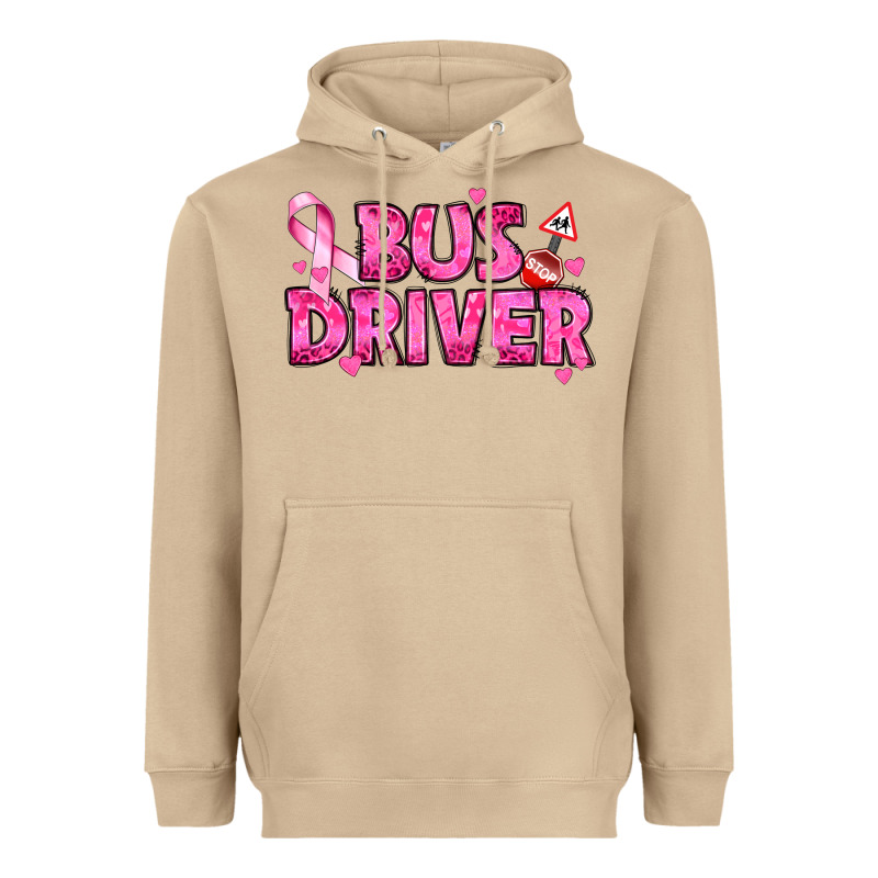 Breast Cancer Bus Driver Heavyweight Hoodie by texasbilliewilder | Teevron