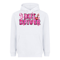 White breast cancer bus driver Heavyweight Hoodie - texasbilliewilder