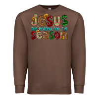 Chestnut jesus the reason for the season Premium Sweatshirt - FaDigitalArtStudio