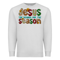 Dove Grey jesus the reason for the season Premium Sweatshirt - FaDigitalArtStudio
