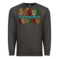 Smoke jesus the reason for the season Premium Sweatshirt - FaDigitalArtStudio