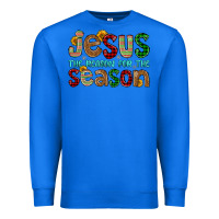 True Royal jesus the reason for the season Premium Sweatshirt - FaDigitalArtStudio