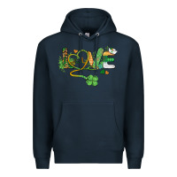 Navy st. patricks day nurse love medical love Premium Hoodie - BarkalooDesign