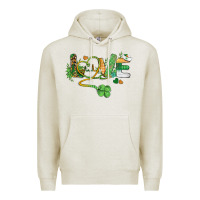 Oatmeal Heather st. patricks day nurse love medical love Premium Hoodie - BarkalooDesign