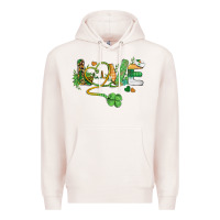 Pale Pink st. patricks day nurse love medical love Premium Hoodie - BarkalooDesign