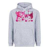 Heather Grey breast cancer wine glasses Heavyweight Hoodie - texasbilliewilder