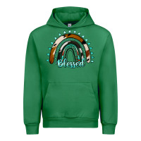 Emerald blessed rainbow cowhide aztec Urban Hoodie - Jasminsmagicworld