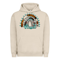 Pigment French Oak blessed rainbow cowhide aztec Urban Hoodie - Jasminsmagicworld