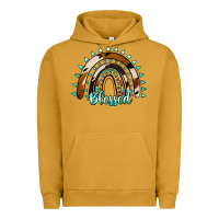 Pigment Peanut Butter blessed rainbow cowhide aztec Urban Hoodie - Jasminsmagicworld