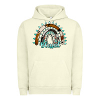 Pigment Pistachio blessed rainbow cowhide aztec Urban Hoodie - Jasminsmagicworld