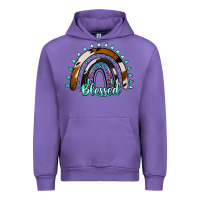 Tulip blessed rainbow cowhide aztec Urban Hoodie - Jasminsmagicworld