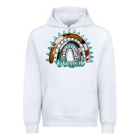 White blessed rainbow cowhide aztec Urban Hoodie - Jasminsmagicworld