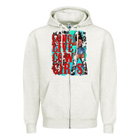 Oatmeal Heather long live cowgirls Zipper Hoodie - texasbilliewilder