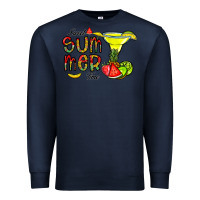 Navy sweet summer time Premium Sweatshirt - CowhideDigitalArt