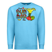 Ocean Blue sweet summer time Premium Sweatshirt - CowhideDigitalArt