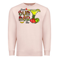 Pale Pink sweet summer time Premium Sweatshirt - CowhideDigitalArt