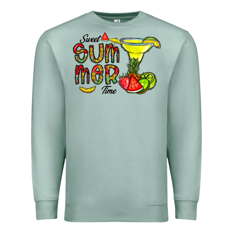 Sweet Summer Time Premium Sweatshirt by CowhideDigitalArt | Teevron
