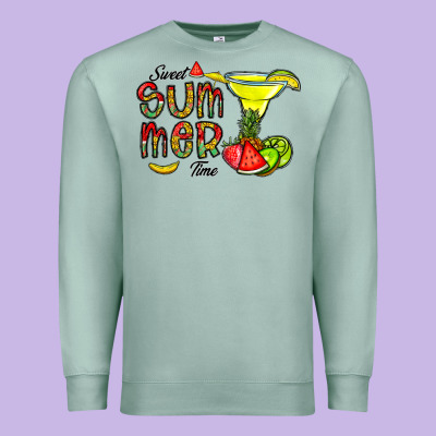 Sweet Summer Time Premium Sweatshirt Designed By Cowhidedigitalart