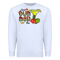 White sweet summer time Premium Sweatshirt - CowhideDigitalArt