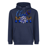 Navy Cheer mom Heavyweight Hoodie - Zillion Design Studio