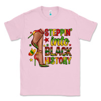 Bubblegum Pink steppin into black history Classic Tee - Zillion Design Studio