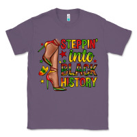 Lavender steppin into black history Classic Tee - Zillion Design Studio
