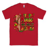 Red steppin into black history Classic Tee - Zillion Design Studio