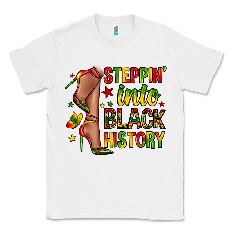 Steppin Into Black History Classic Tee by Zillion Design Studio | Teevron