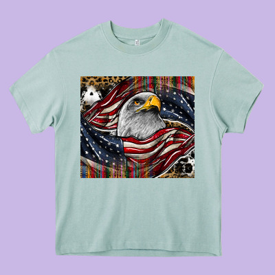 American Eagle Heavy Core Tee Designed By Cowhidedigitalart