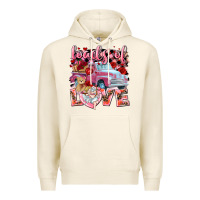 Tofu loads of love valentines day truck Premium Hoodie - NancyCooperArtShop