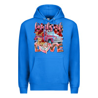 True Royal loads of love valentines day truck Premium Hoodie - NancyCooperArtShop