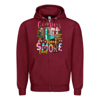 Burgundy campers have smore fun Zipper Hoodie - RanaPortraitStore