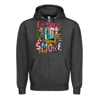 Charcoal Heather campers have smore fun Zipper Hoodie - RanaPortraitStore